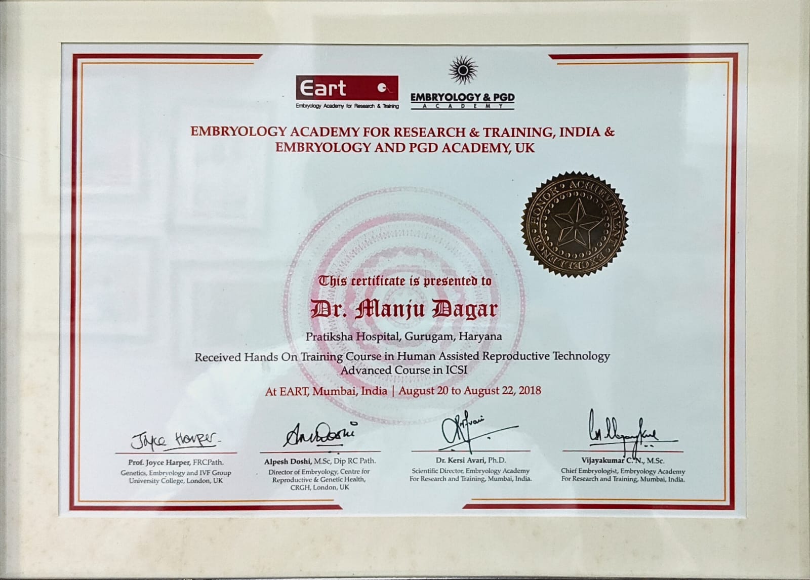 Accreditation Certificate 3