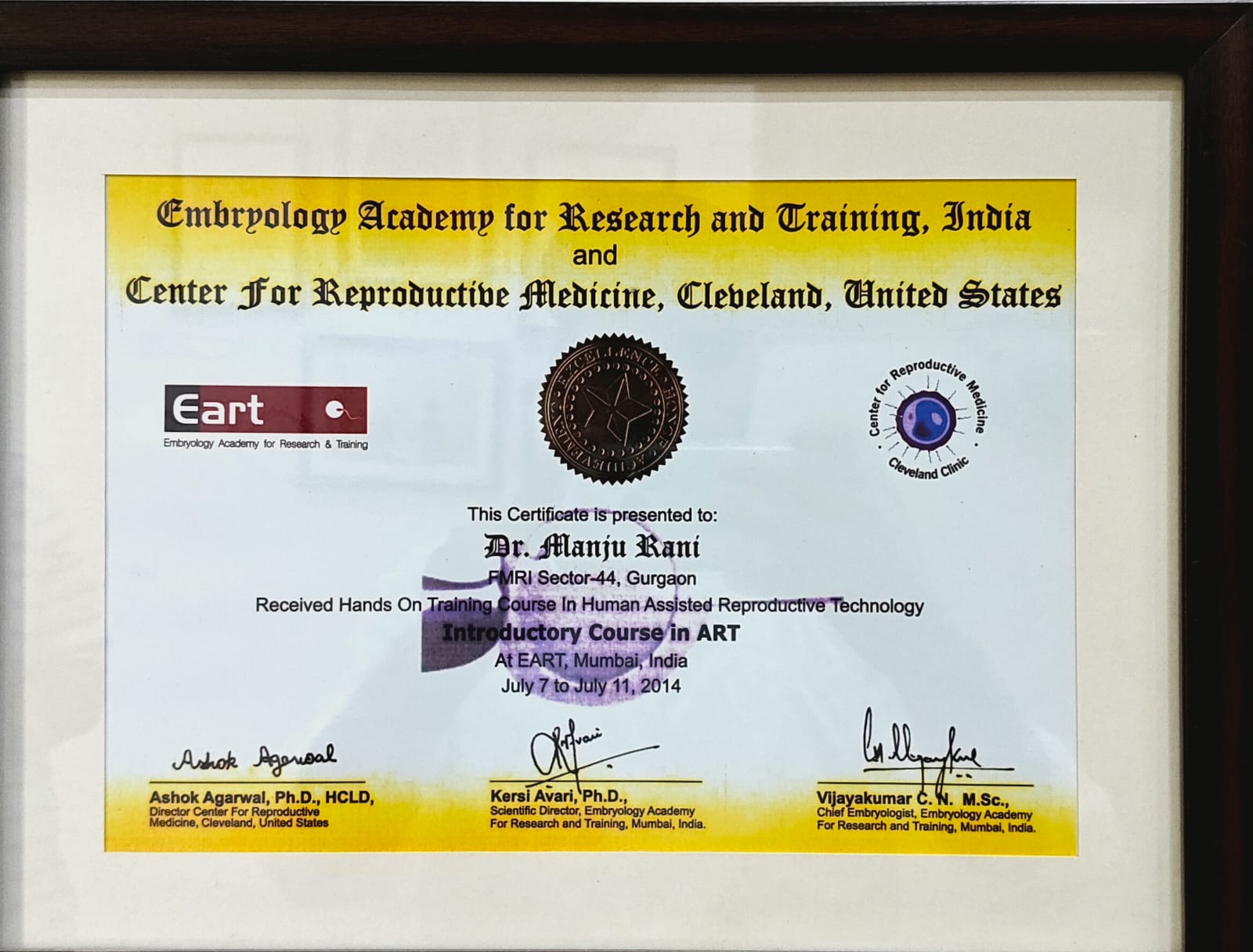 Accreditation Certificate 4