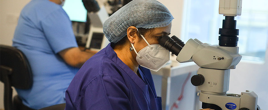Maternity doctor monitoring pregnancy indicators